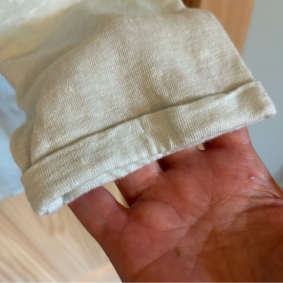 Chico's Linen Button Mint Top. Size Medium/Chico’s 1. - Picture 4 of 11